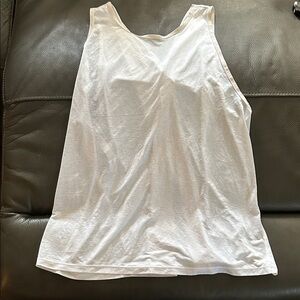 Lululemon White Flowy Tank Top (Size 10)
